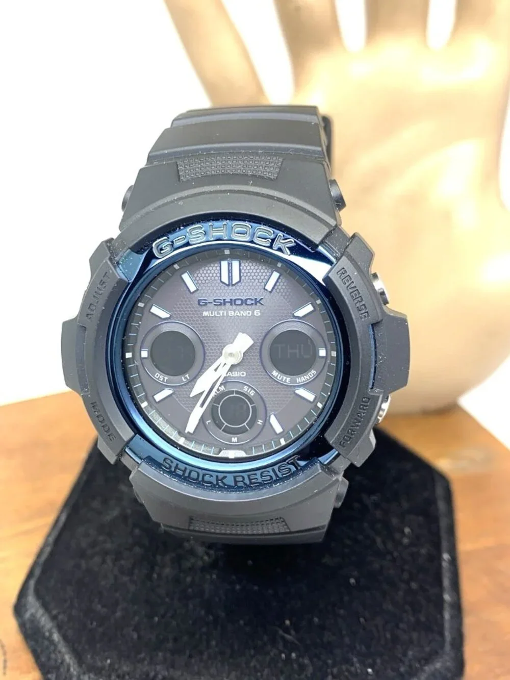 Casio G-Shock Men's Watch AWGM100 Quartz Black Resin Analog Digital 43mm 5230